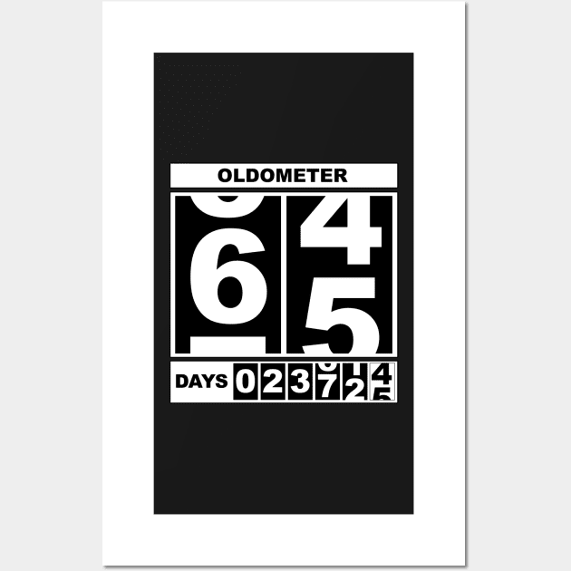 65th Birthday Oldometer Wall Art by mikepod